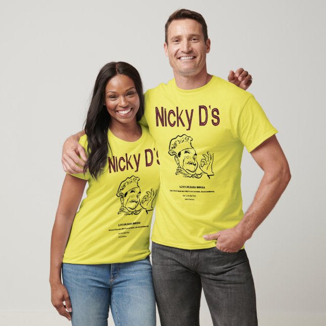 Nicky D's zweifarbiges Shirt. T-Shirt (Unisex)