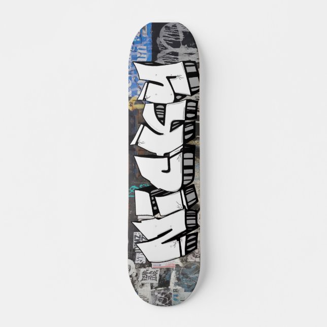 Nicky Graffiti Custom Personalisiert Cool Skateboa Skateboard (Vorne)