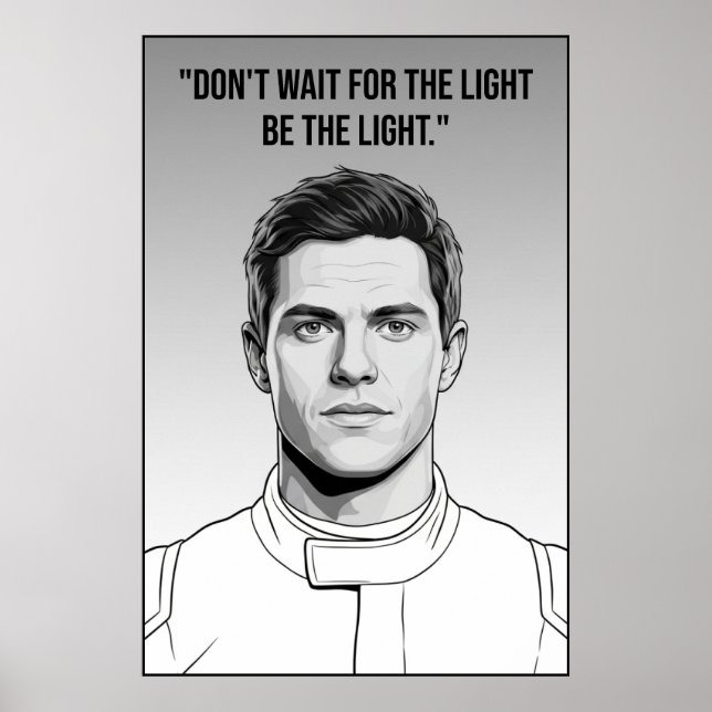 Nico Hülkenberg Racing Vector – Be the Light Poster (Vorne)