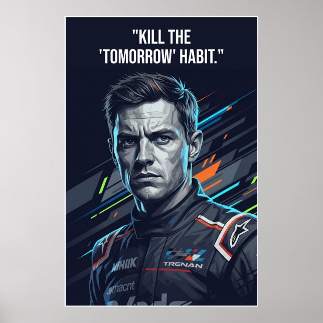 Nico Hülkenberg Racing Vector – Kill the Tomorrow Poster (Vorne)