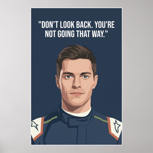 Nico Hülkenberg Racing Vector – Nicht zurückschaue Poster (Vorne)
