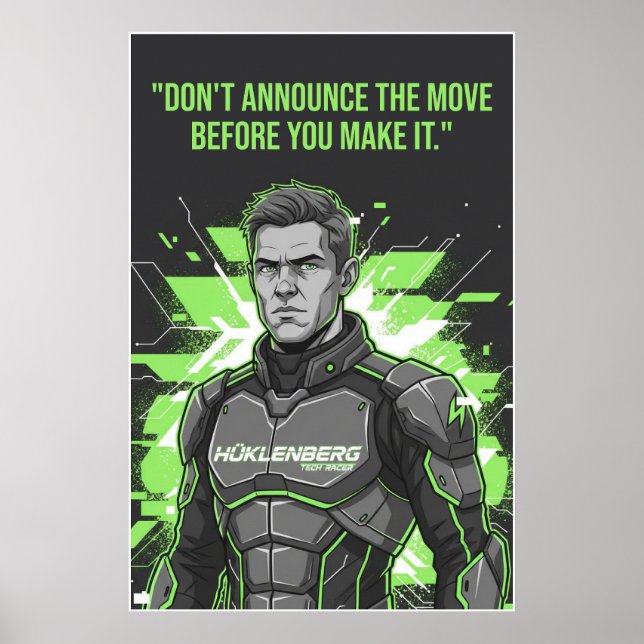 Nico Hülkenberg Racing Vector – Poster (Vorne)