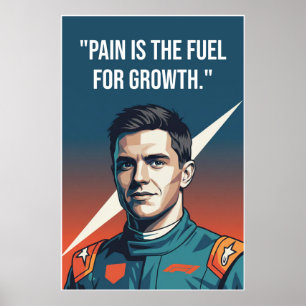 Nico Hülkenberg Racing Vector – Schmerz ist der Tr Poster