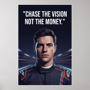 Nico Hülkenberg Racing Vector – Verfolge die Visio Poster