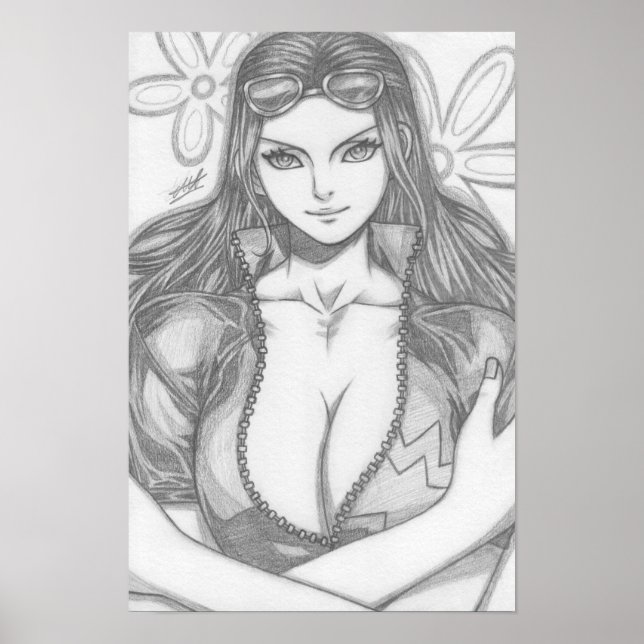 Nico Robin ~ Teufelskind Poster (Vorne)