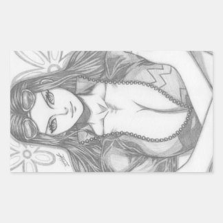 Nico Robin ~ Teufelskind Rechteckiger Aufkleber