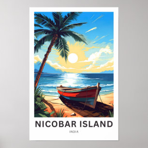 Nicobar Island India Travel Print Poster