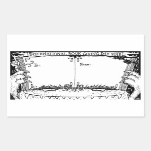 Nicola L. Robinson - Buchzeichen für das Geben ein Rechteckiger Aufkleber