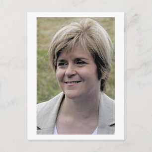 Nicola Sturgeon Erster Minister Schottlands Postkarte