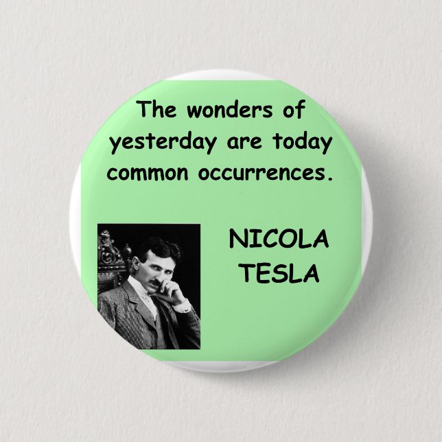 Nicola Tesla Button (Vorderseite)