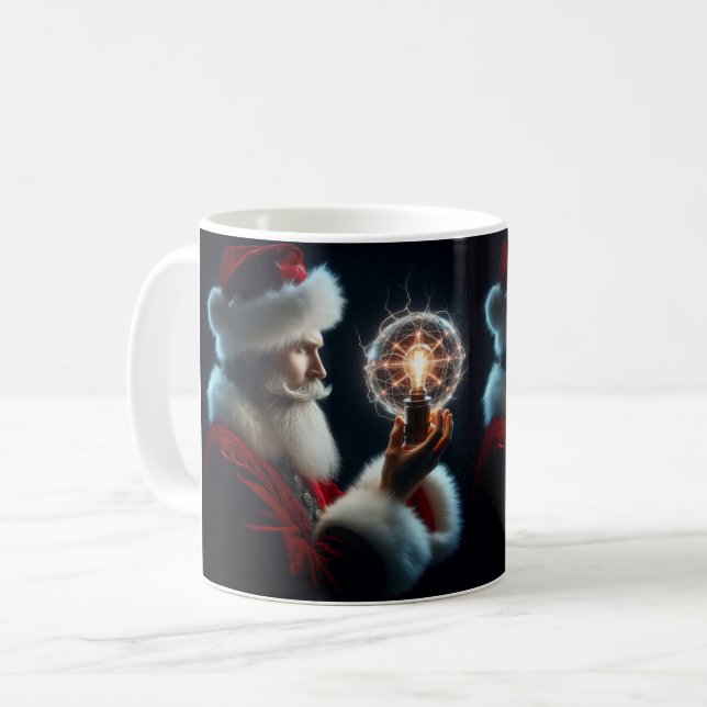 Nicola Tesla Caneca de Café Kaffeetasse (Vorderseite Links)