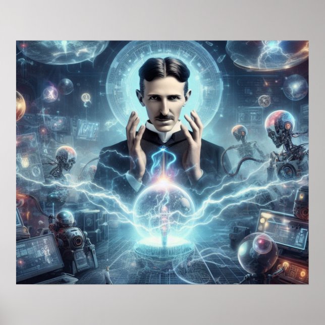 Nicola Tesla  Poster (Vorne)