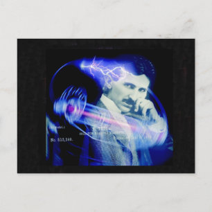 Nicola Tesla Postkarte