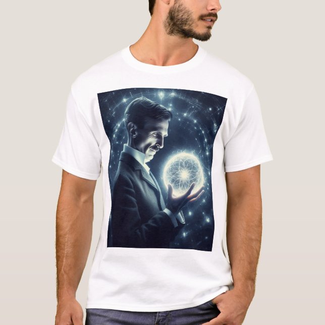 Nicola Tesla  T-Shirt (Vorderseite)