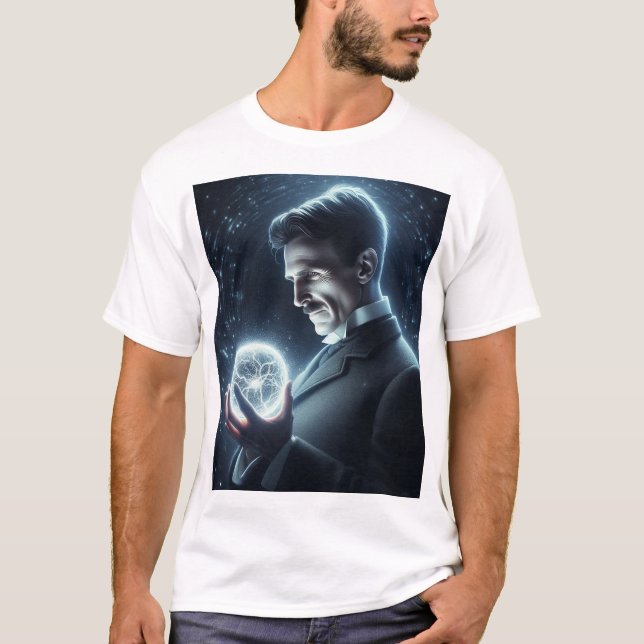 Nicola Tesla  T-Shirt (Vorderseite)