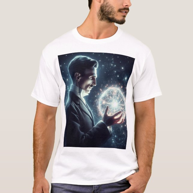Nicola Tesla  T-Shirt (Vorderseite)