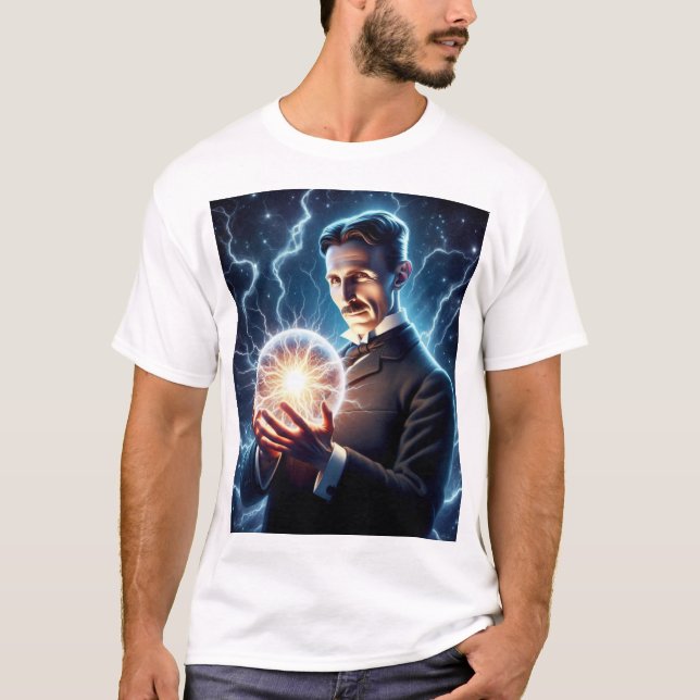 Nicola Tesla  T-Shirt (Vorderseite)