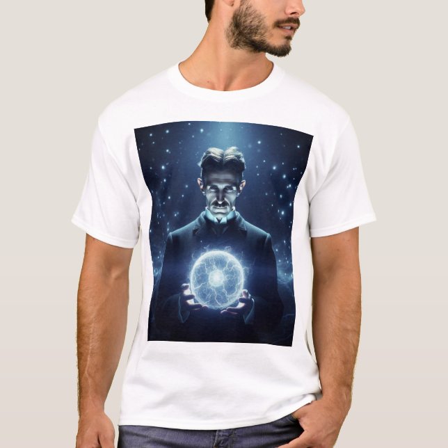 Nicola Tesla  T-Shirt (Vorderseite)