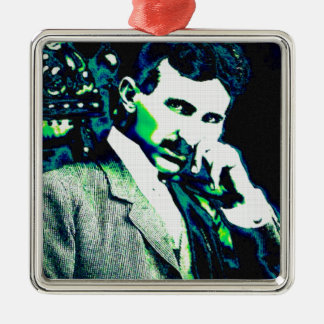 Nicola Tesla Vintage neue Kunst Ornament Aus Metall