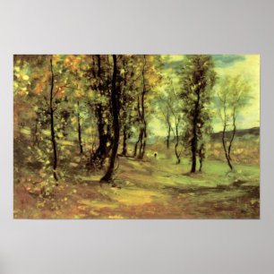 Nicolae Grigorescu - Waldreinigung Poster
