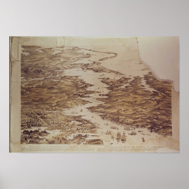 Nicolaieff und Kerson Bay, Odessa & Perekop Poster (Vorne)