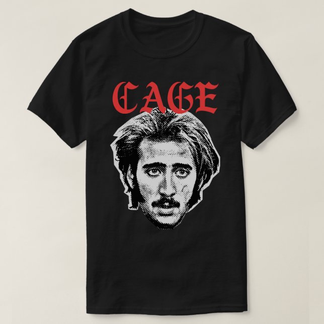 Nicolas Cage Retro ästhetisches Fantasiedesign T-Shirt (Design vorne)
