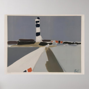 Nicolas de Staël - Le Phare - Art Informel von Nic Poster