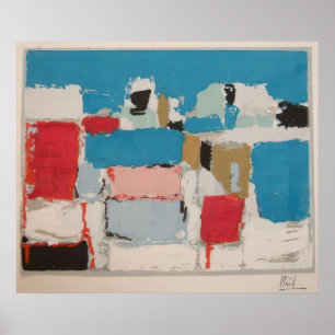 nicolas de staël - Méditerranée 01 - marina Von Ni Poster