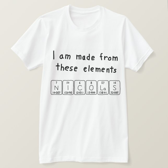 Nicolas Periodenname Shirt (Design vorne)