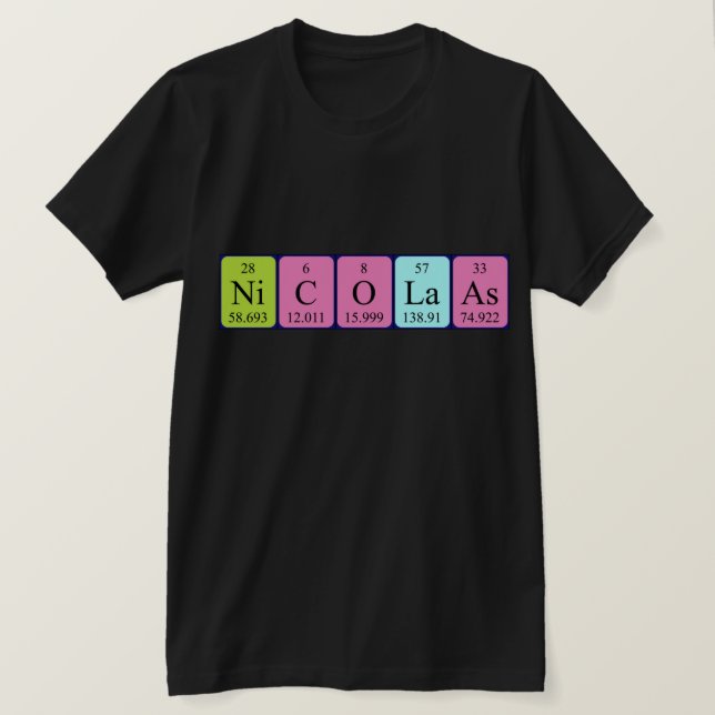 Nicolas Periodenname Shirt (Design vorne)