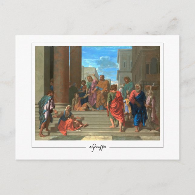 Nicolas Poussin #50 - Fine Art Postcard Postkarte (Vorderseite)