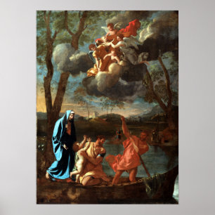 Nicolas Poussin Die Rückkehr der Heiligen Familie Poster