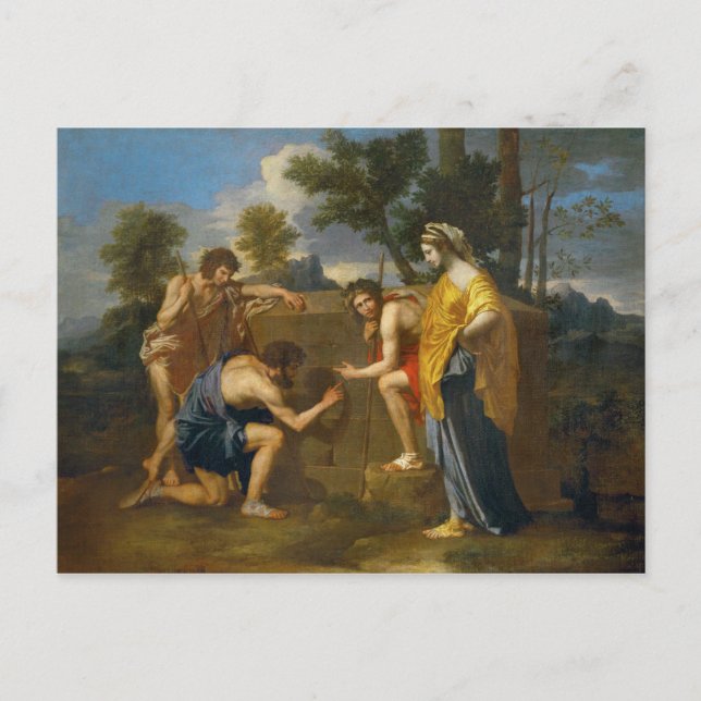 Nicolas Poussin - Et in Arcadia ego Postkarte (Vorderseite)