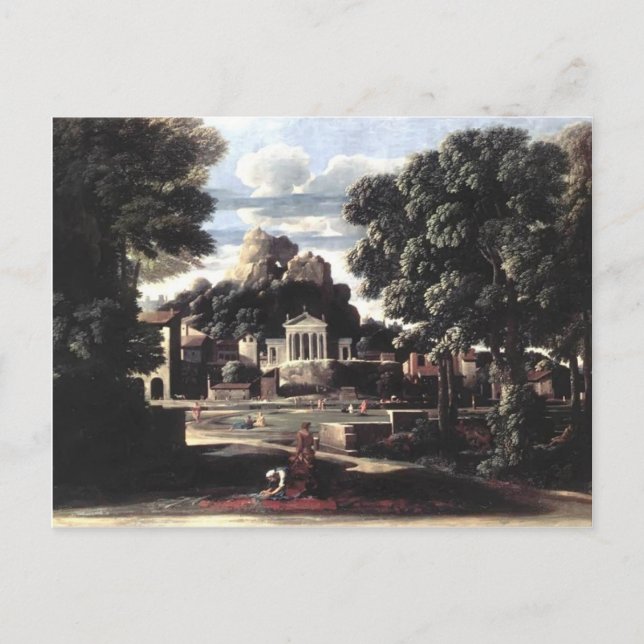 Nicolas Poussin- Focion-Ashes gesammelt Postkarte (Vorderseite)