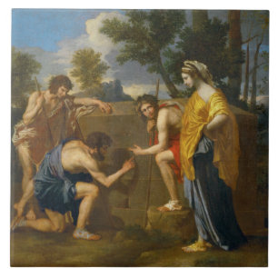 Nicolas Poussin - und im Arcadiaego Fliese