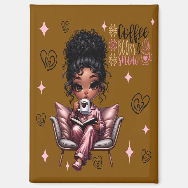 Nicole Coffee Books Magnet (Vorderseite)