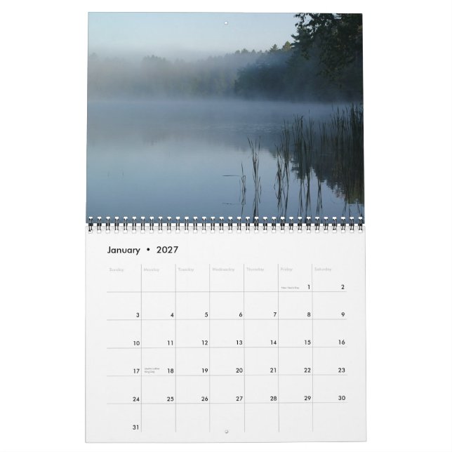 nicolet staatlicher Wald Kalender (Jan 2027)
