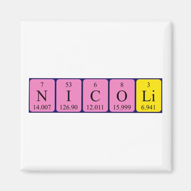 Nicoli Periodenmagnet Magnet (Vorne)