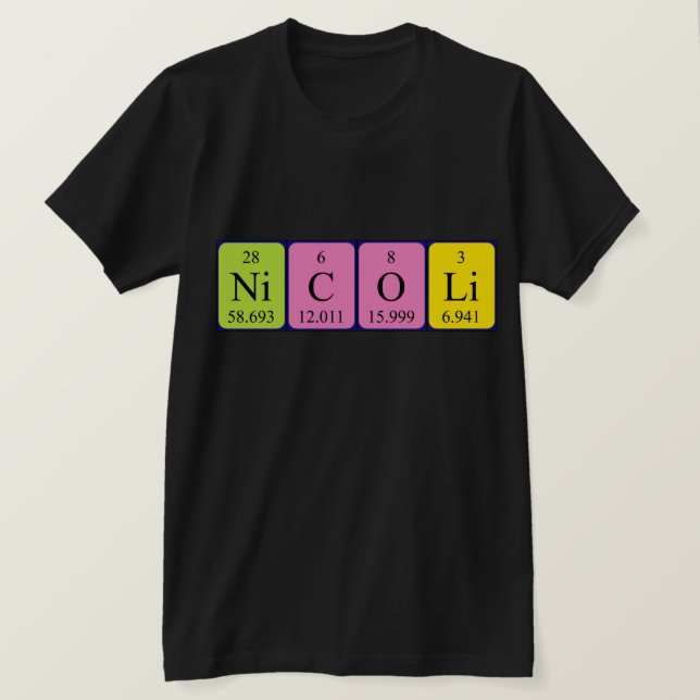 Nicoli Periodenname Shirt (Design vorne)