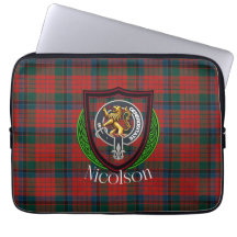 Nicolson schottischer Clan Tartan & Wappen
