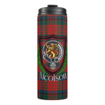 Nicolson schottischer Clan Tartan & Wappen