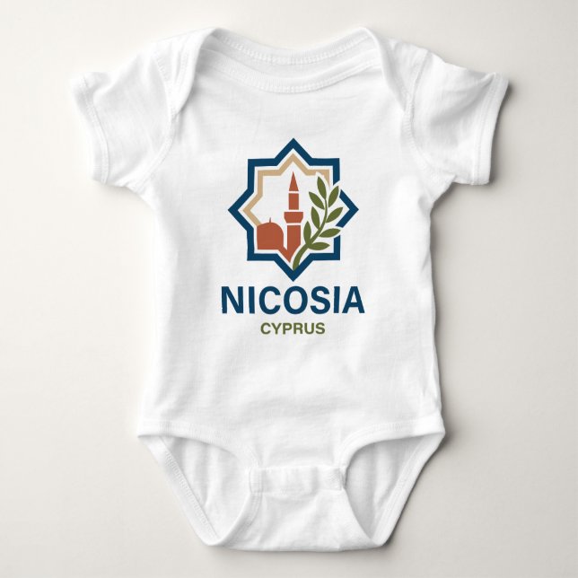 Nicosia Cyprus Mediterranean Baby Strampler (Vorderseite)