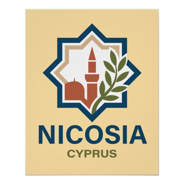 Nicosia Cyprus Mediterranean Poster (Vorderseite)