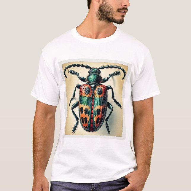 Nicrophorus Beetle 180724IREF230 - Watercolor T-Shirt (Vorderseite)