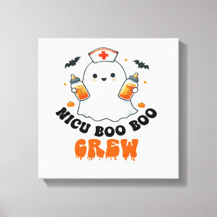 Nicu Boo Boo Crew Halloween,Nicu Boo Crew Lustige  Leinwanddruck