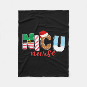 Nicu Christmas Nicu Nurse Xmas Party Nicu Nursing Fleecedecke