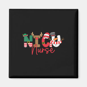 Nicu Christmas Shirt Nicu Nurse Xmas Party Nicu Nu Magnet