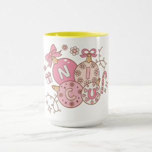 NICU Cutie Weihnachten – Festliches Ornament-Desig Tasse