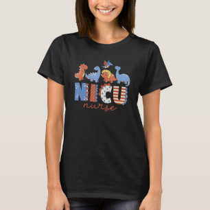 NICU Dinosaur Niedlich Neonatal USA Memorial Day 4 T-Shirt