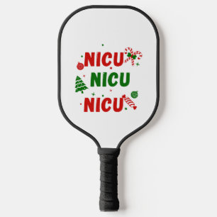 NICU Festivals Weihnachtsdesign Pickleball Schläger